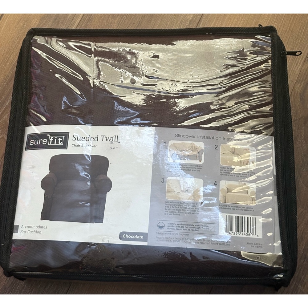 Sure Fit Sueded Twill Chair Cover - Rich Brown(117)